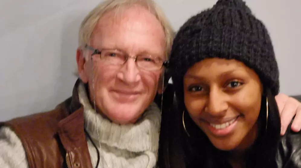 David Lewis with YV star Alexandra Burke
